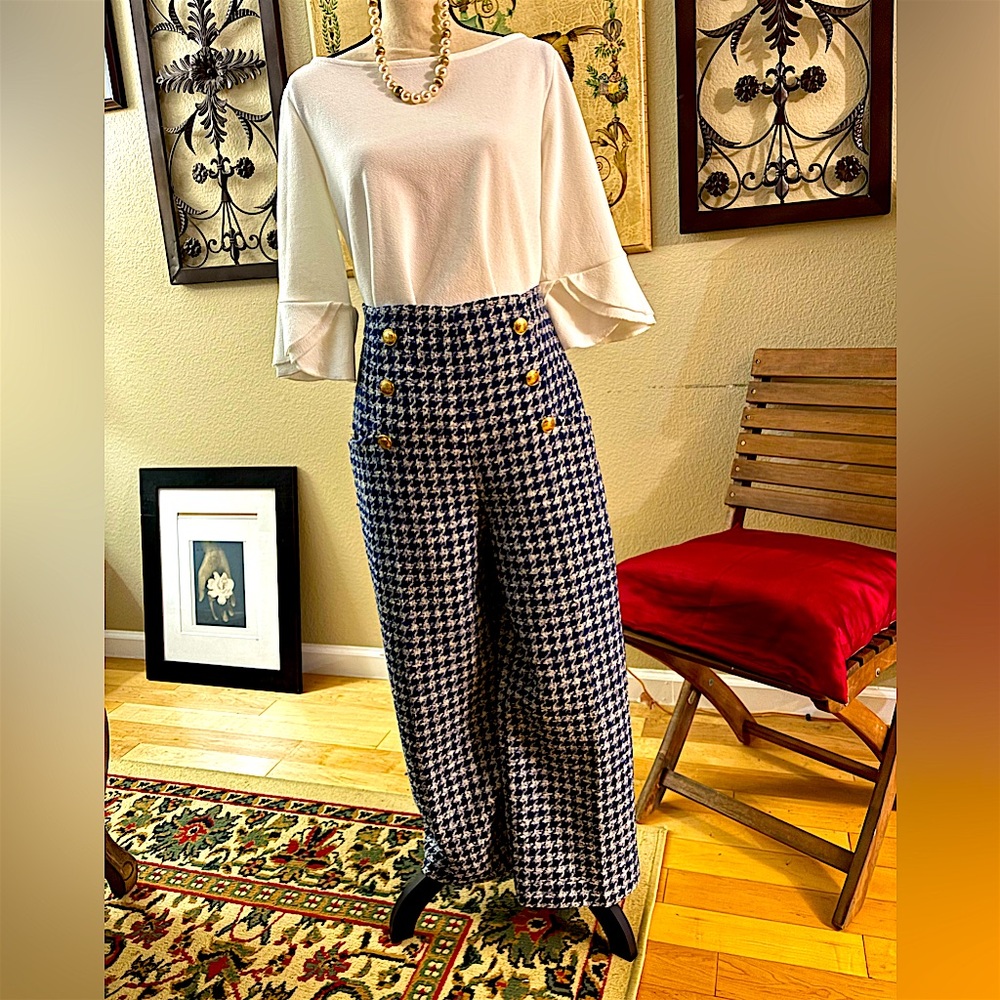 Zara Stylish Houndstooth Pants for Women